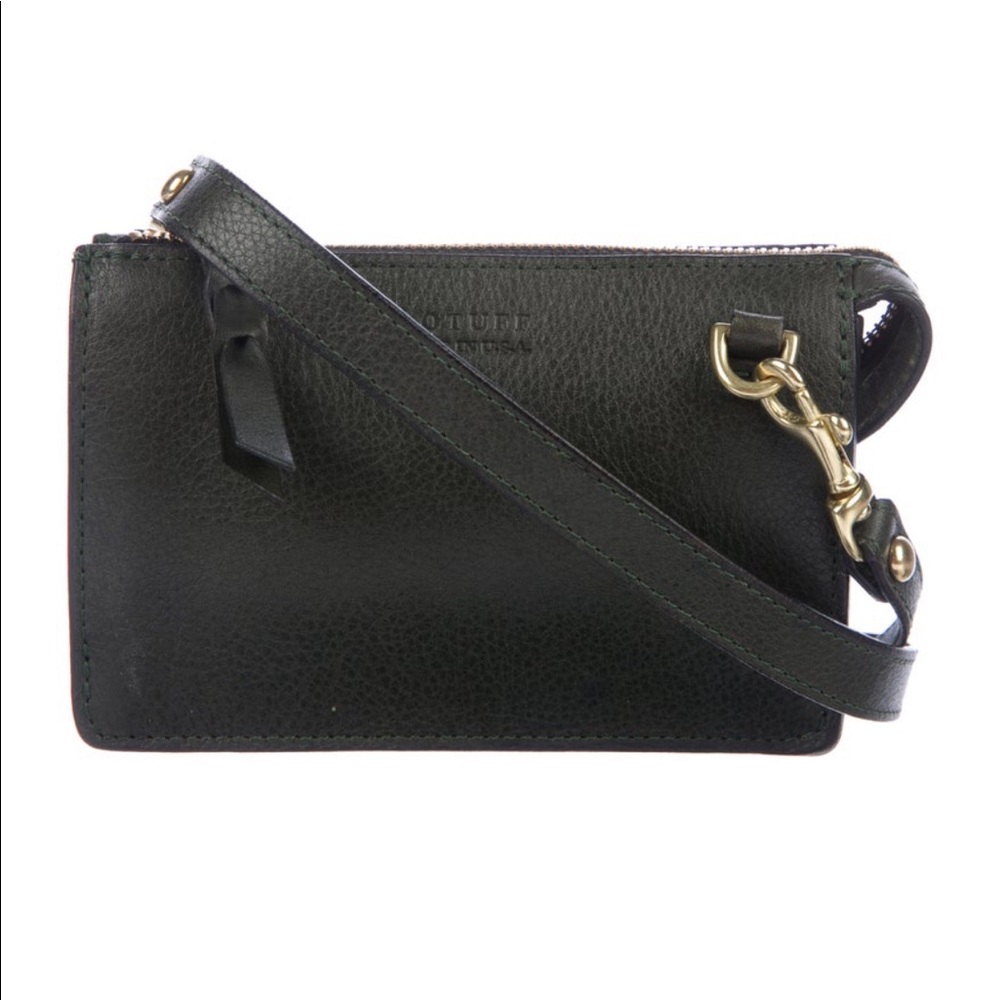 Lotuff forest green Tripp pouch bag